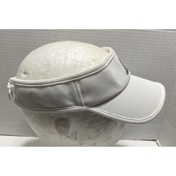 Adidas Aeroready Woman's Superlite Visor Hat White Golf Tennis OSFA Adjustable - Picture 2 of 9